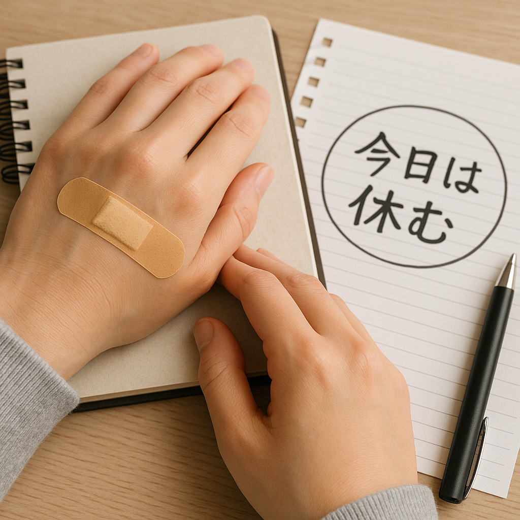 「傷が癒えるまで動かすな」——受験生にも必要な休息期間